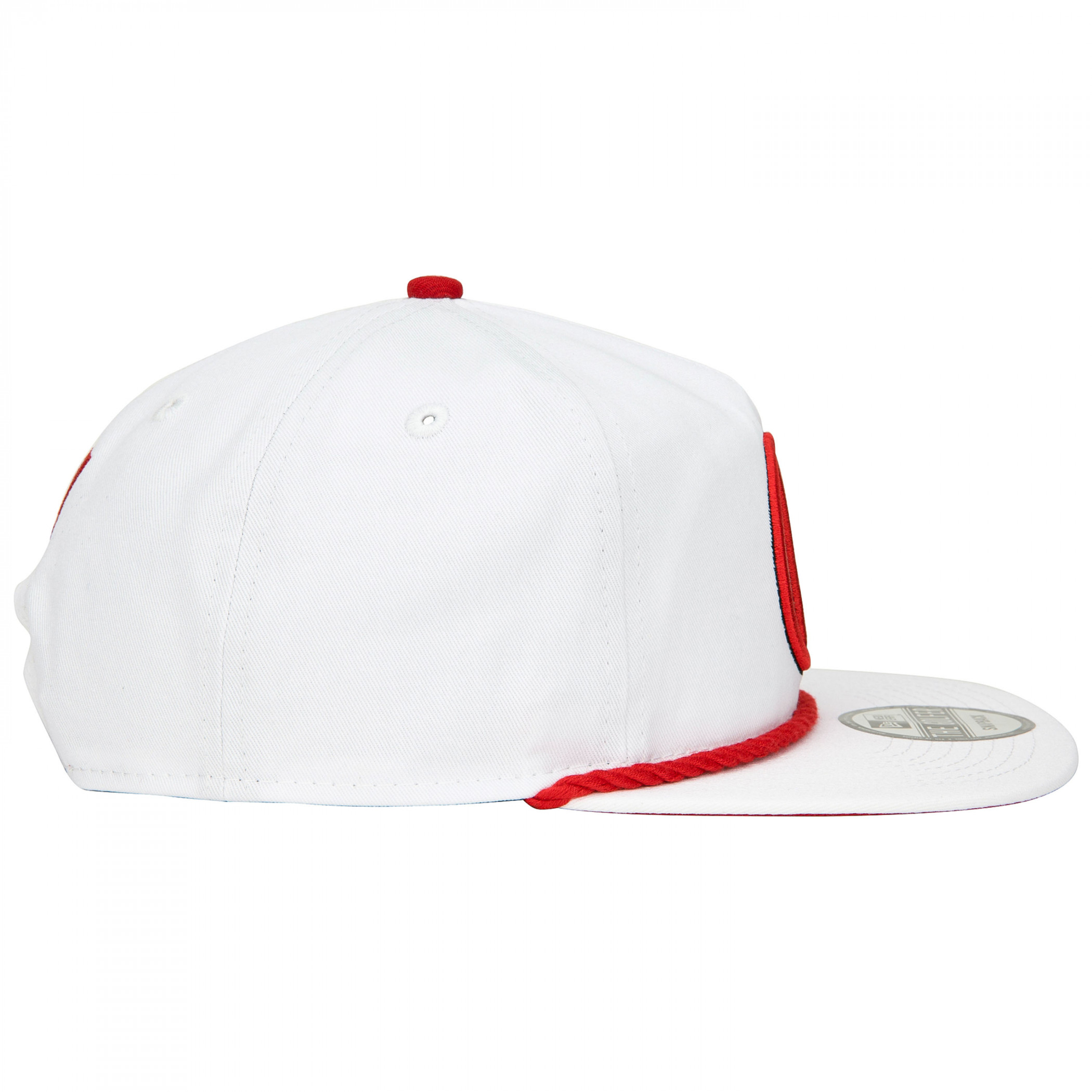 Deadpool Logo White Colorway New Era Adjustable Golfer Rope Hat